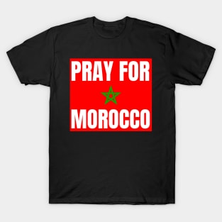 Pray for Morocco flag T-Shirt